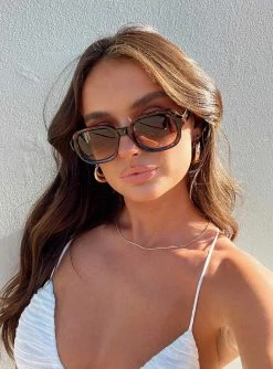 Princess Polly Aldine Sunglasses Tort Tort