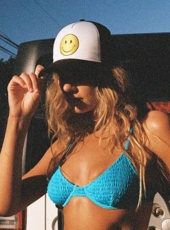 Princess Polly Fired Up Trucker Hat Black / White Black