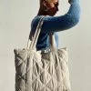 Princess Polly Jovie Nylon Quilted Tote Beige Beige