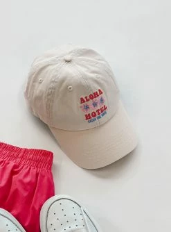 Princess Polly Aloha Hotel Dad Cap Cream Cream
