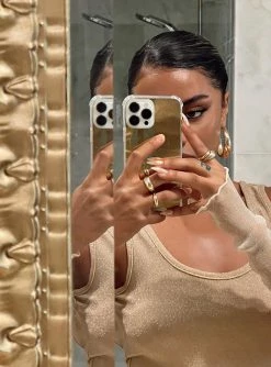 Princess Polly Symonds Mirror IPhone Case Gold