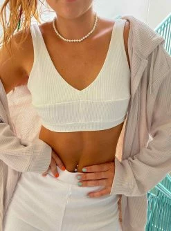 Princess Polly So Simple Bralette White White