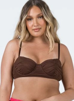 Princess Polly Gemma Bralette Brown Brown