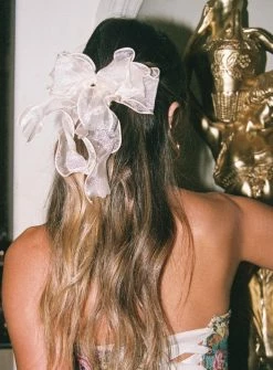 Princess Polly Linney Hair Bow Beige Beige