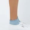 Princess Polly Ribbed Ruffle Socks Baby Blue Baby Blue