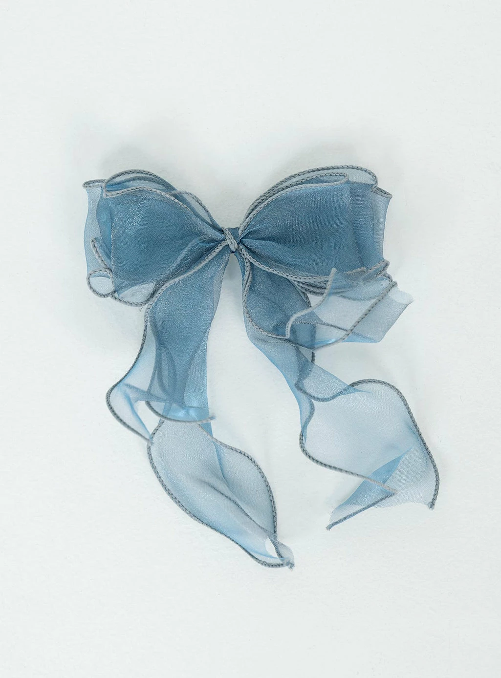Princess Polly Linney Hair Bow Blue Blue 4 Princess Polly Linney Hair Bow Blue Blue - Image 2