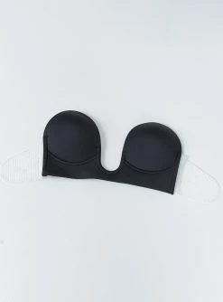 Princess Polly U-Shape Backless Bra Black Black