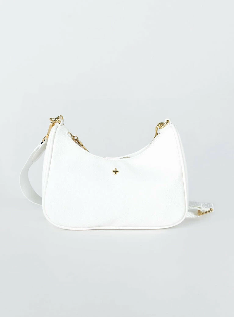 Peta And Jain Peta & Jain Paloma Crossbody Bag White Pebble / Gold White / Gold 8 Peta And Jain Peta & Jain Paloma Crossbody Bag White Pebble / Gold White / Gold - Image 6