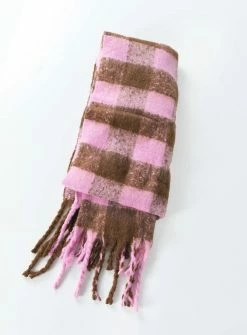 Princess Polly Piero Check Scarf Pink / Brown Pink -princess shop 1 ab3797ee 30a7 454e a8c4 d2319833adf3 767x.progressive