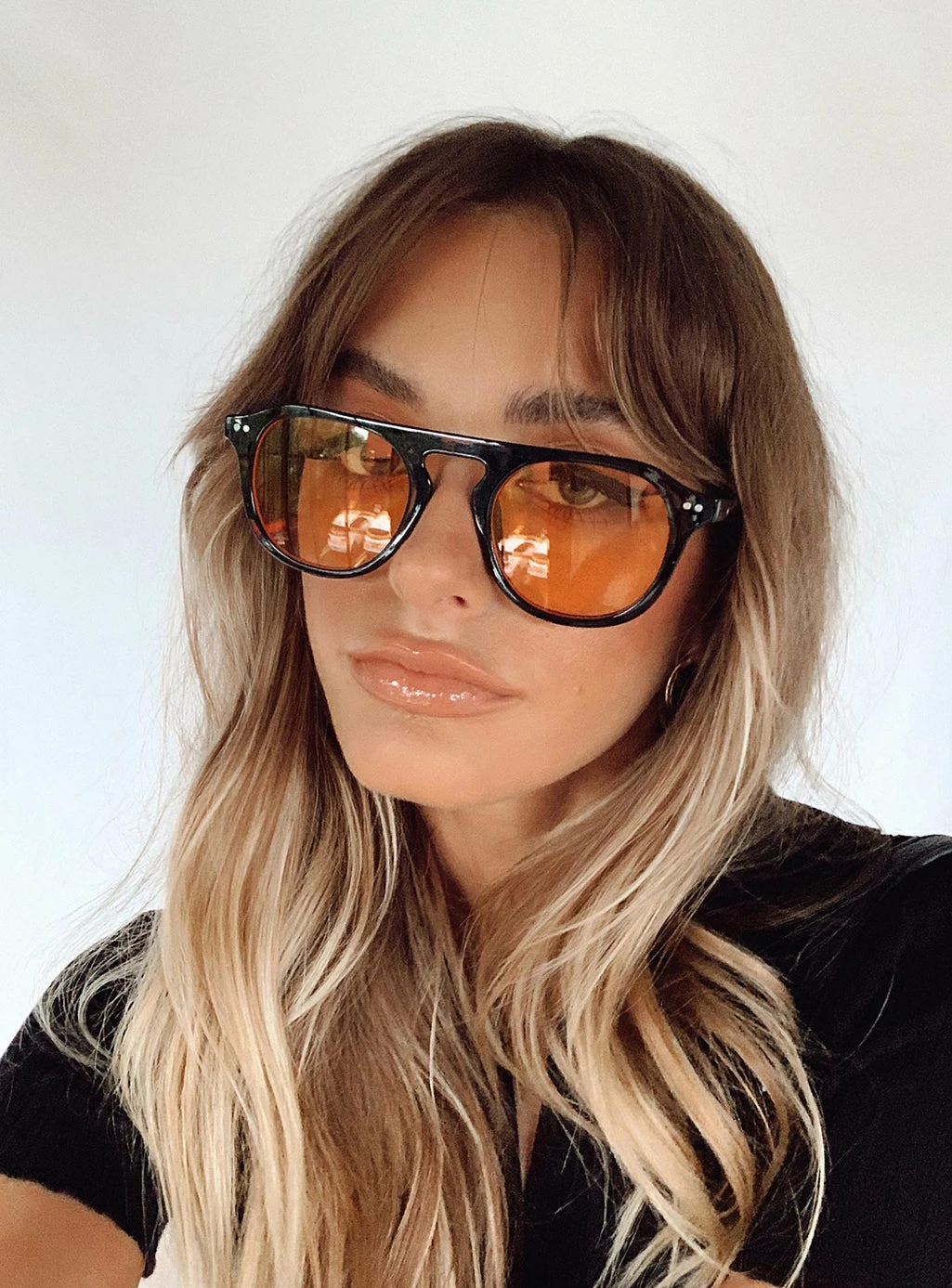 Princess Polly Matilda Sunglasses Black / Orange Black / Orange 3 Princess Polly Matilda Sunglasses Black / Orange Black / Orange