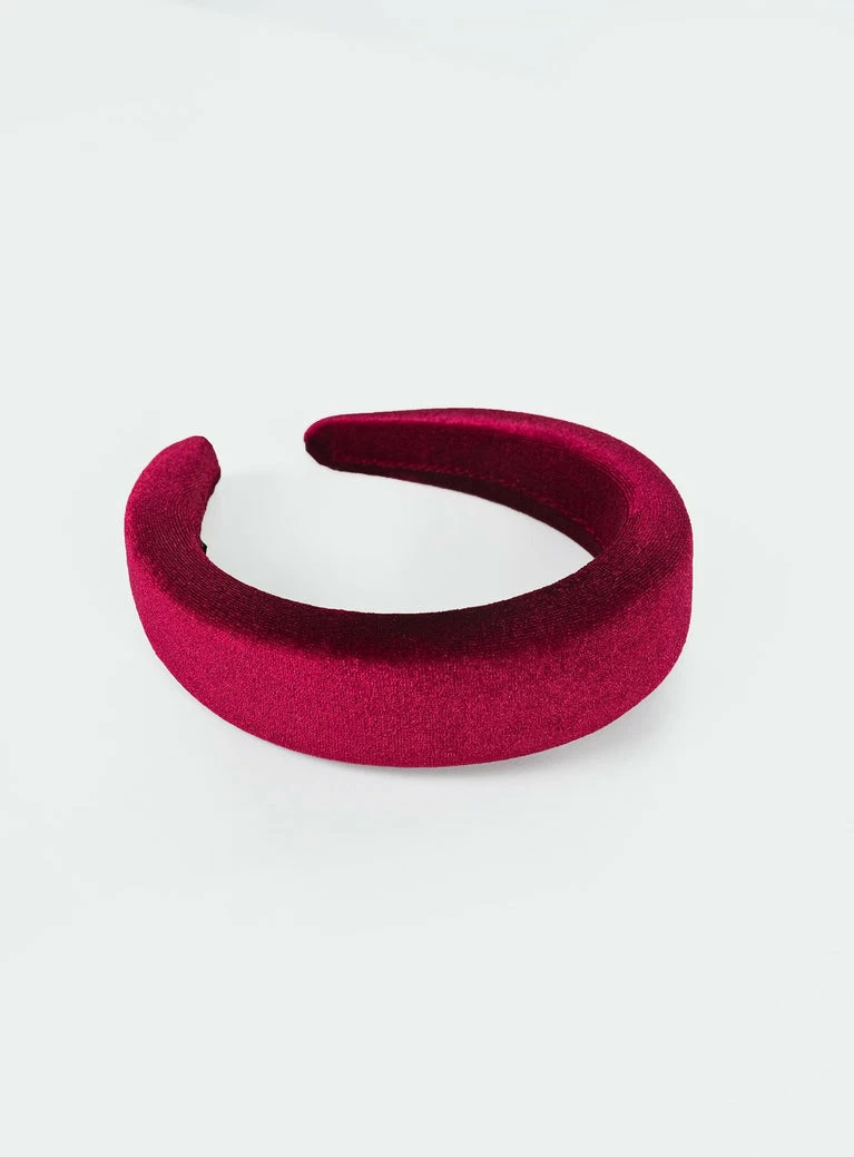 Princess Polly Cotter Headband Burgundy Burgundy 7 Princess Polly Cotter Headband Burgundy Burgundy - Image 6