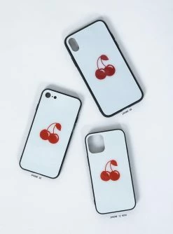 Princess Polly Sweet Cherry IPhone Case White / Red -princess shop 2O0A9245 1025x.progressive