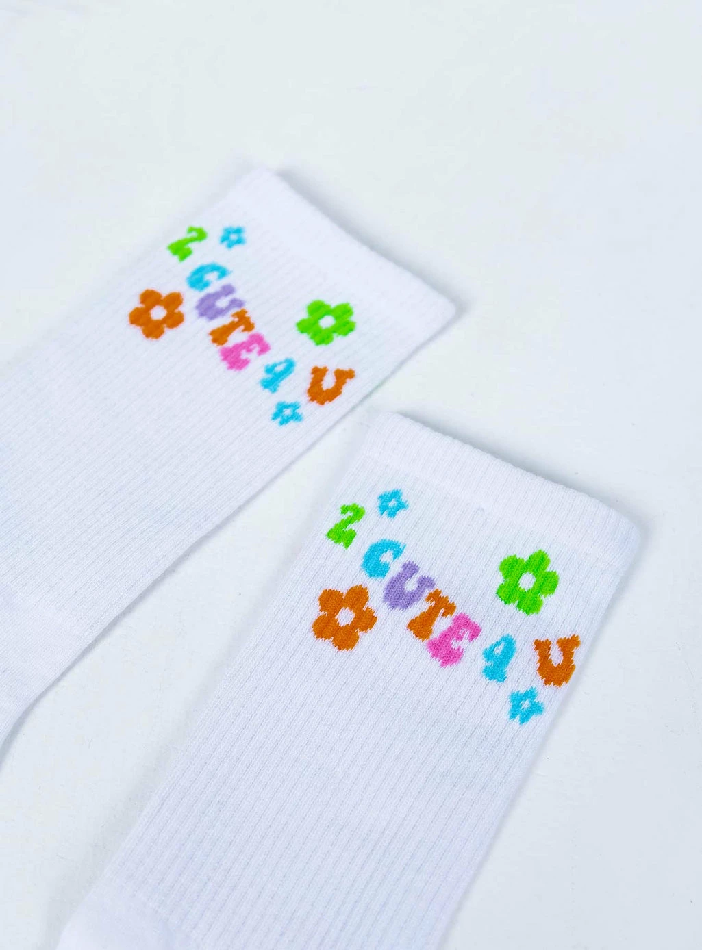 Princess Polly Lower Impact Too Cute Socks White / Multi White 5 Princess Polly Lower Impact Too Cute Socks White / Multi White - Image 3