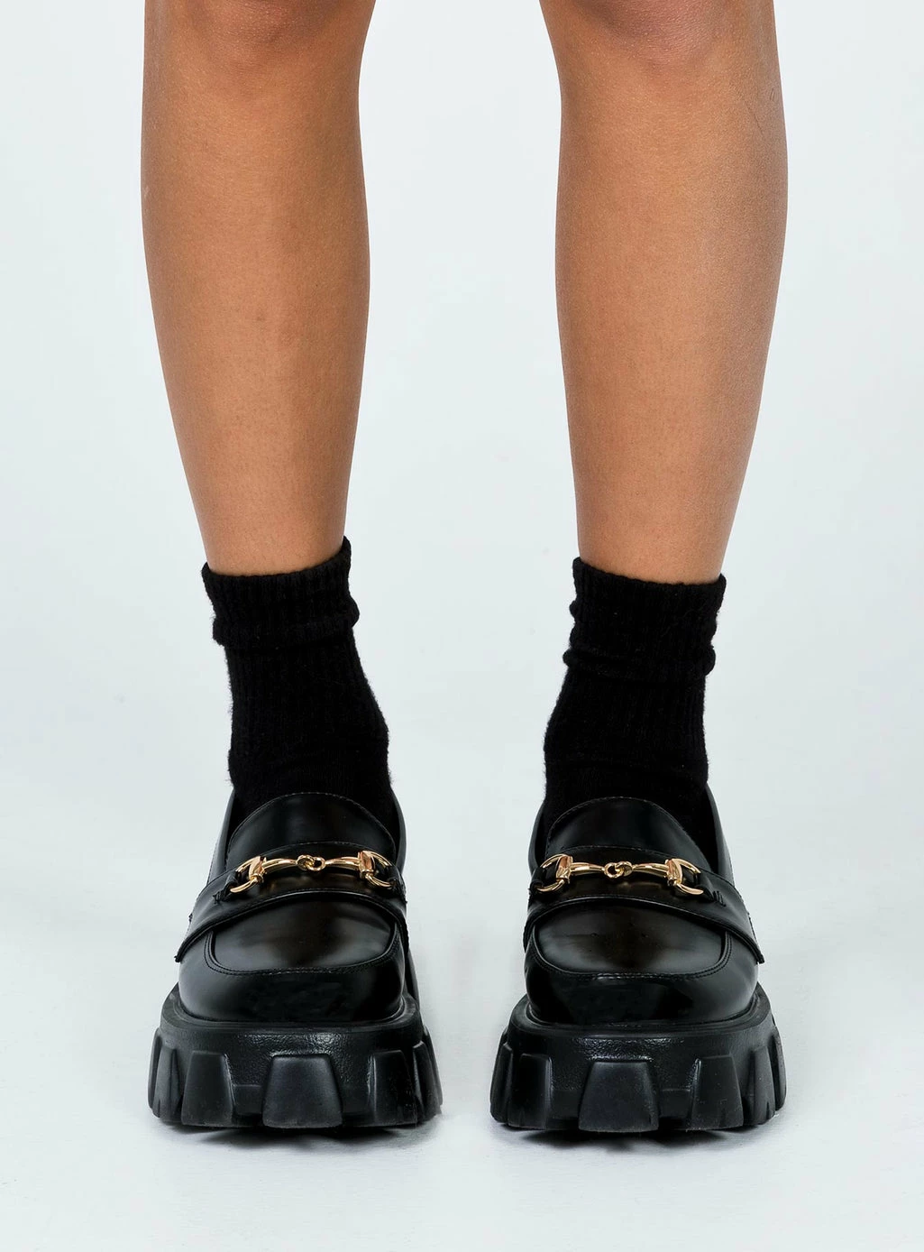 Princess Polly Lower Impact Penny Lane Loafer Black Black 3 Princess Polly Lower Impact Penny Lane Loafer Black Black - Image 2