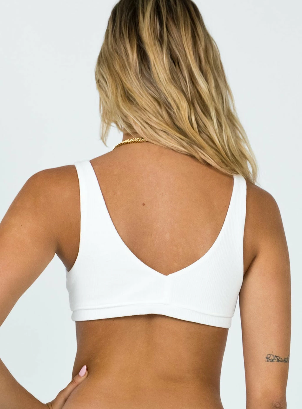 Princess Polly So Simple Bralette White White 7 Princess Polly So Simple Bralette White White - Image 5