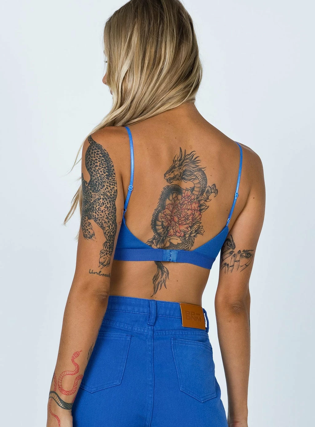 Princess Polly Austen Bralette Monday Blues Blue 5 Princess Polly Austen Bralette Monday Blues Blue - Image 3