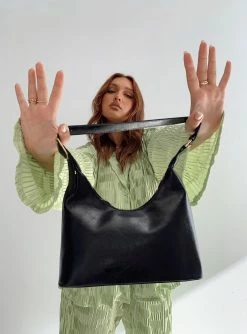 Princess Polly Lexis Shoulder Bag Black Black 13 Princess Polly Lexis Shoulder Bag Black Black -princess shop LEXIS SHOULDER BAG BLACK 2 1025x.progressive