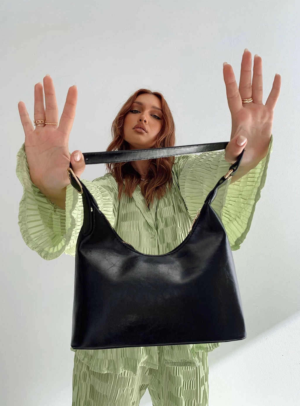 Princess Polly Lexis Shoulder Bag Black Black 6 Princess Polly Lexis Shoulder Bag Black Black - Image 4