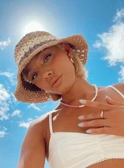 Princess Polly Peyton Bucket Hat Brown Multi Brown Multi -princess shop Peyton Bucket Hat Brown Multi 1 767x.progressive