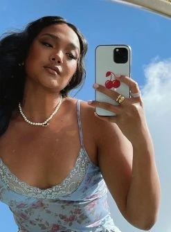 Princess Polly Sweet Cherry IPhone Case White / Red -princess shop SWEET CHERRY IPHONE CASE 767x.progressive