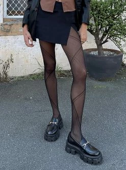 princess shop 7 Princess Polly The Tea Stockings Black